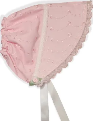 Cute Pink Eyelet ABDL Adult Little Girl Baby Sun Bonnet Sissy Dress up by Leanne's
