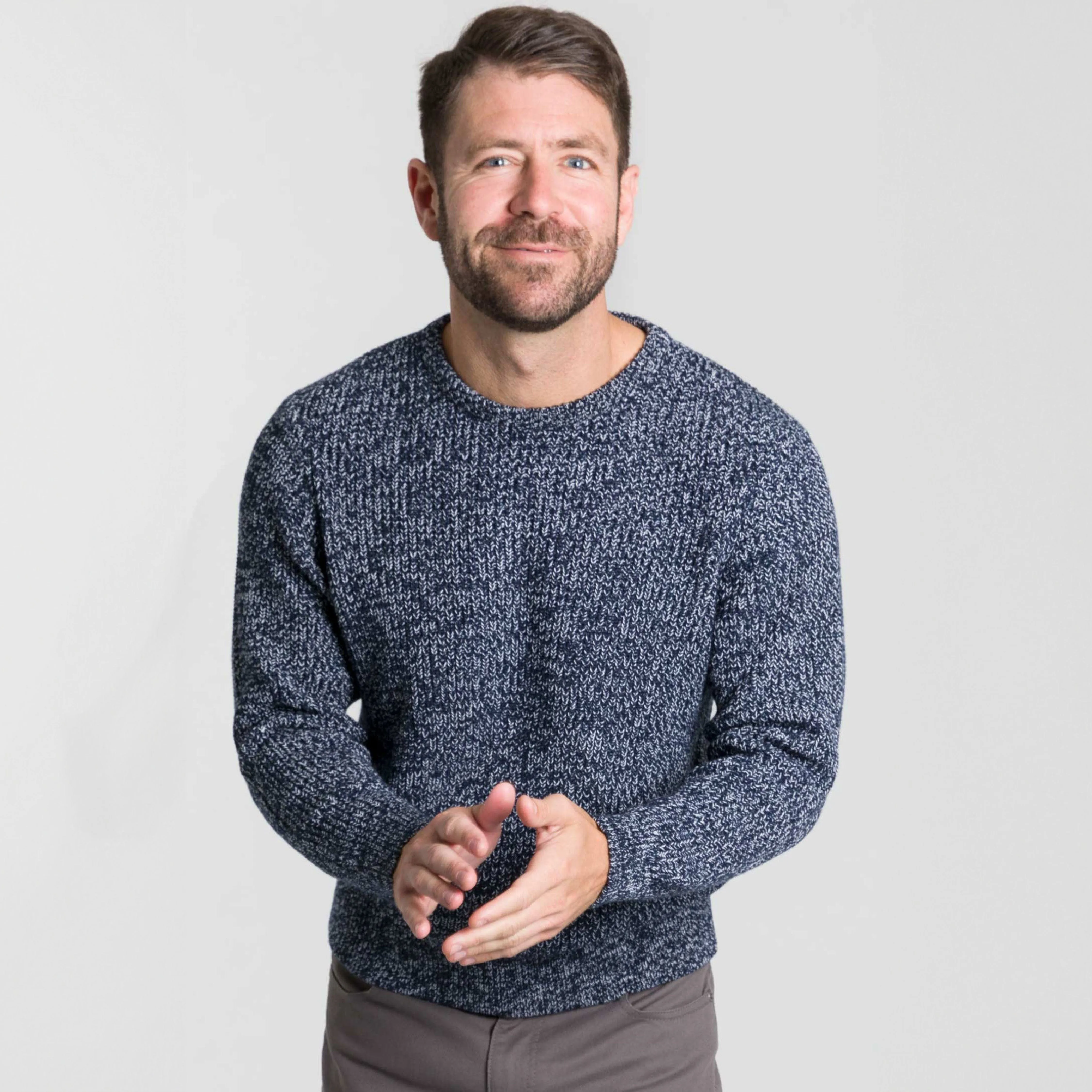 Deep Navy Knit Sweater